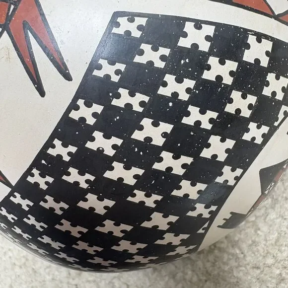 Seed Pot Turtle Fish Maya Ortiz Gerardo Ledezma Veloz Mexican Pottery Signed - Picture 7 of 8